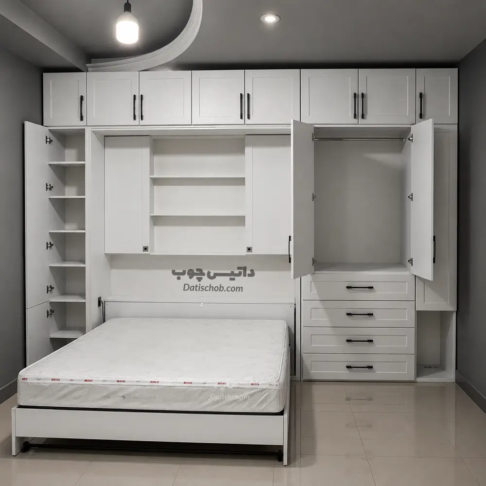 تخت تاشو دو نفره مدرن شیک مدل K63 (2) تخت تاشو دو نفره مدرن شیک مدل K63