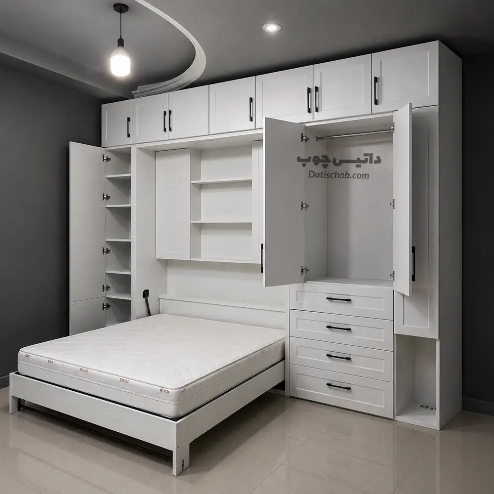 تخت تاشو دو نفره مدرن شیک مدل K63 (4) تخت تاشو دو نفره مدرن شیک مدل K63